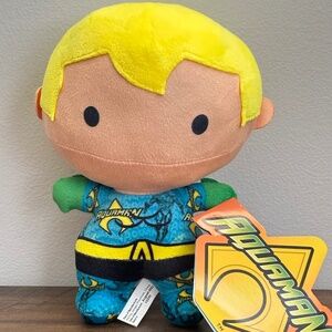 NEW DC‎ Justice League Aquaman CHIBI Action Figure Plush Stuffed Animal NWT 2023